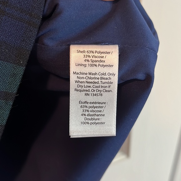 Vineyard Vines Blackwatch Flutter Sleeve Dress. Size 0. - Picture 6 of 6